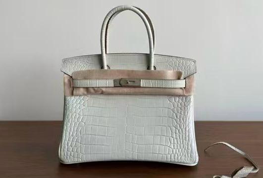 Birk*n 35 Diamond Porosus Crocodile Bag