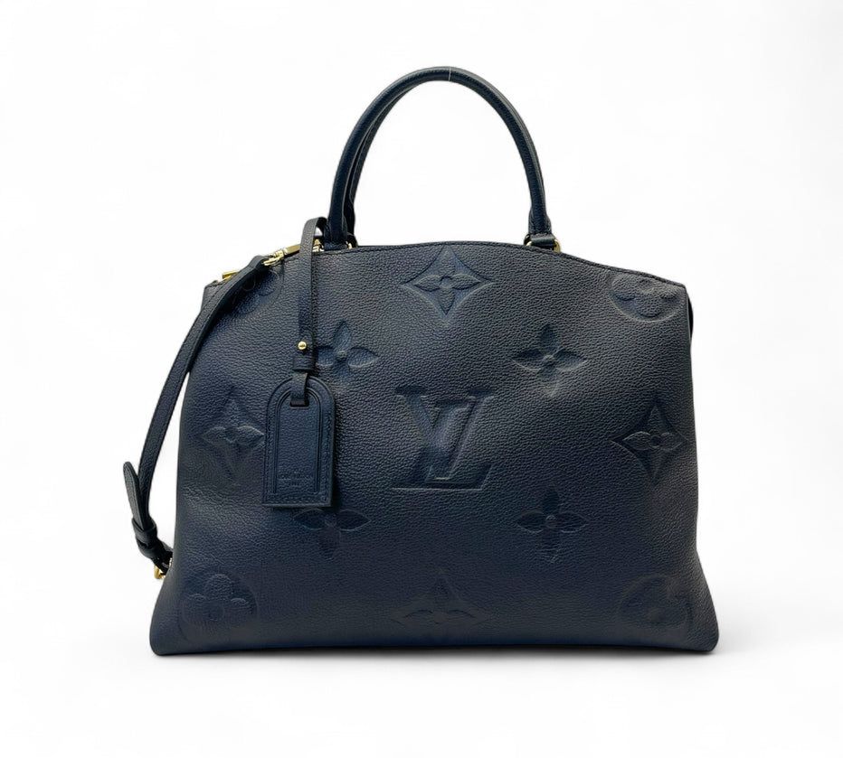 Loui* Vuitton Grand Palais MM Handbag – Black Monogram Empreinte Leather