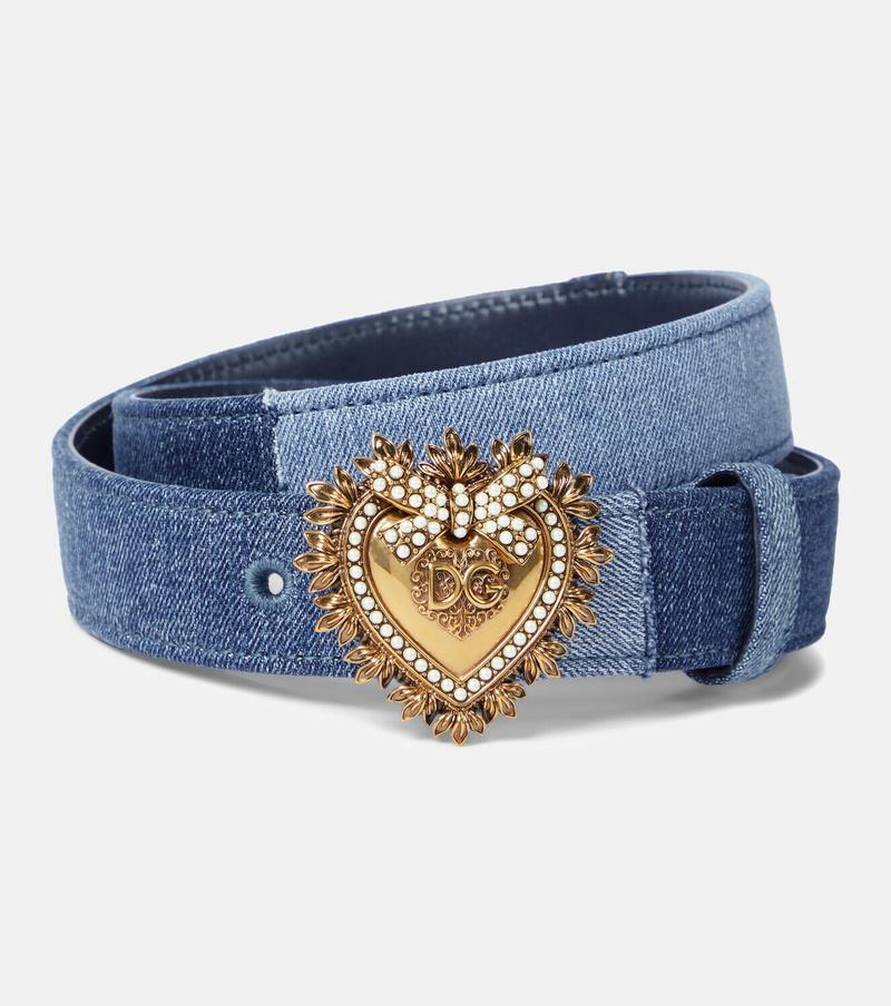Dolc* & Gabba*a Devotion Denim Belt