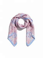 Chan*l Pink Silk Scarf