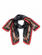 Herm*s Equestrian-Themed Silk Scarf