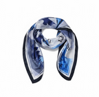 D*or Silk Scarf – Blue & White Dior Oblique Motif
