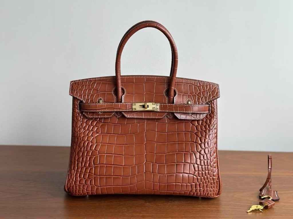 Birk*n 35 Diamond Porosus Crocodile Bag