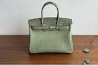 Birk*n 35 Diamond Porosus Crocodile Bag