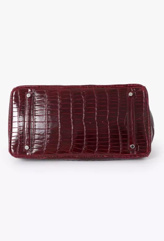 Rare 2011 Herm*s B*rkin 35 – Bordeaux Porosus  Leather