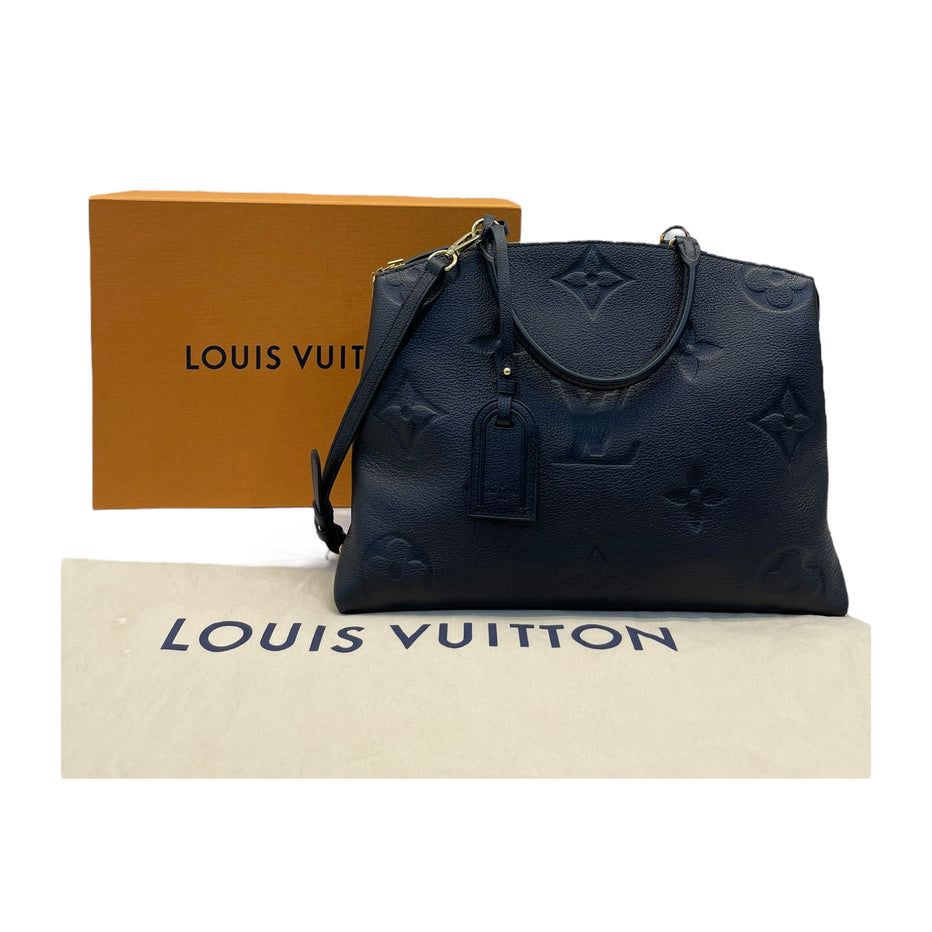 Loui* Vuitton Grand Palais MM Handbag – Black Monogram Empreinte Leather