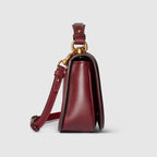 Gucc* Blondie Small Leather Tote Bag – Burgundy