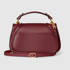 Gucc* Blondie Small Leather Tote Bag – Burgundy