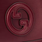 Gucc* Blondie Small Leather Tote Bag – Burgundy