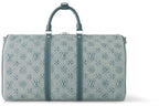 Loui* Vuitton Monogram Washed Denim Keepall Bandouliere 50 bag
