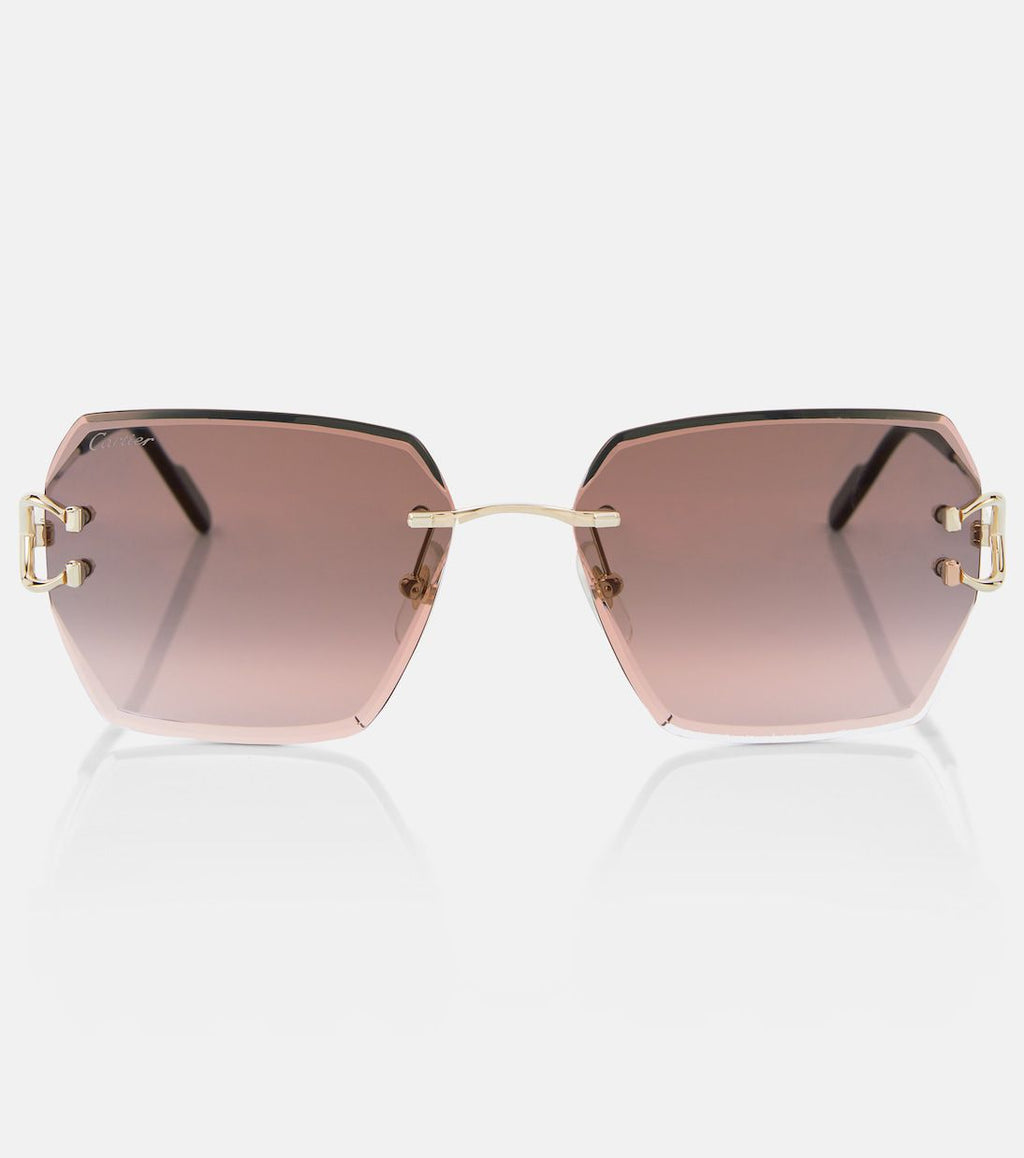 Carti*r Signature C de Cartier Square Sunglasses