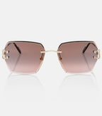 Carti*r Signature C de Cartier Square Sunglasses