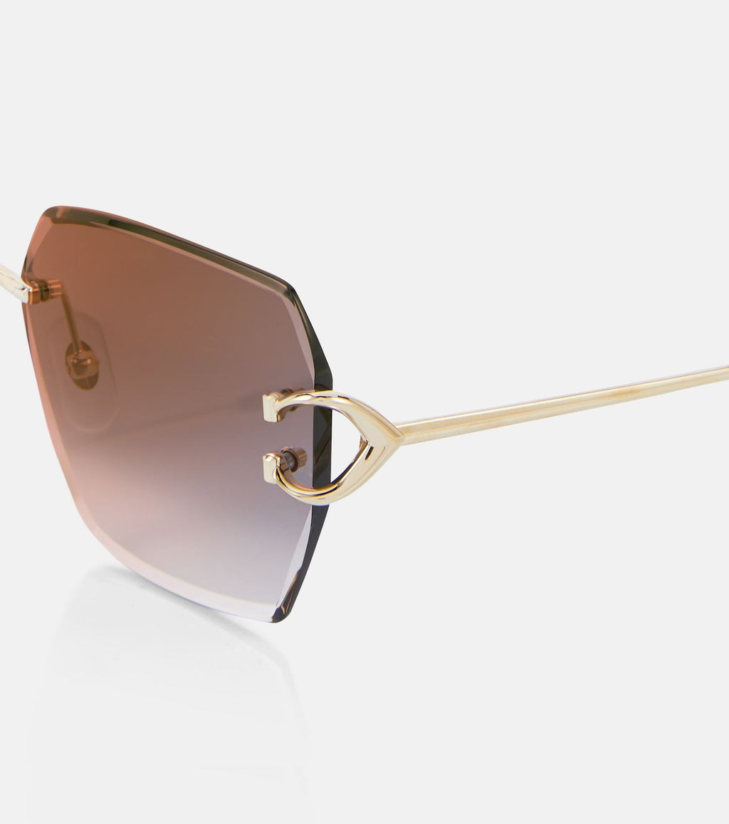 Carti*r Signature C de Cartier Square Sunglasses