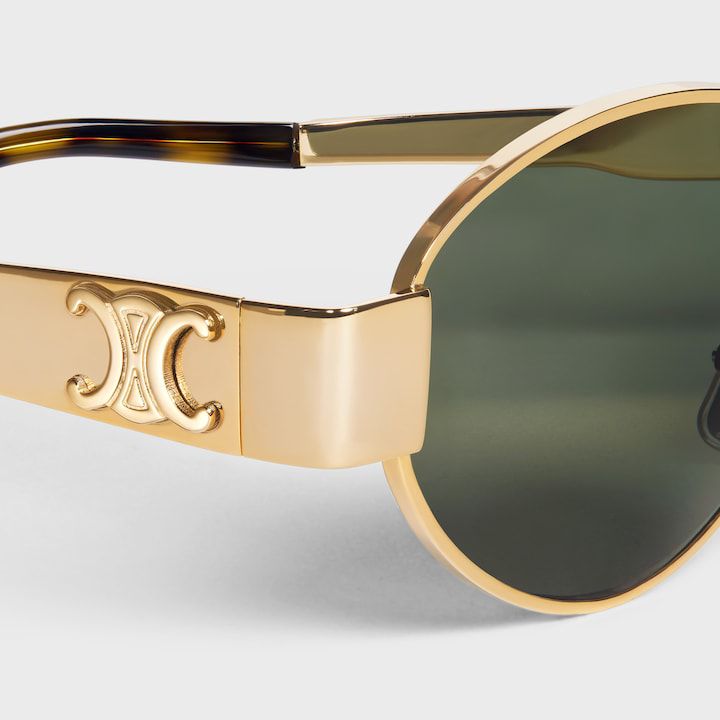 Celin* Triomphe Metal 01 Sunglasses in Metal