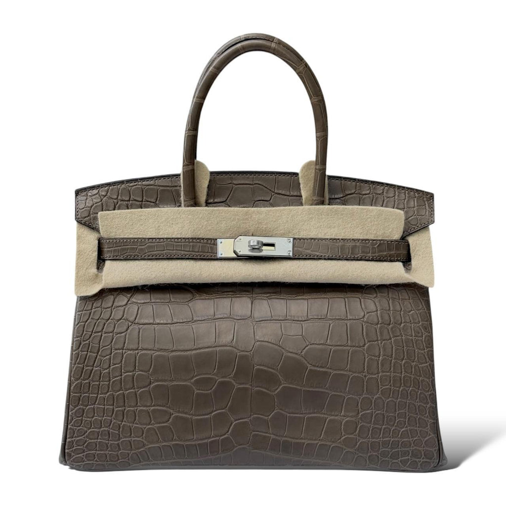 Herm*s Birk*n 30 Oregano Matte Crocodile