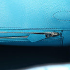 Herm*s Birkin 30 Bleu Izmir Shiny Niloticus Crocodile