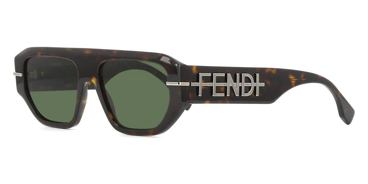 Fendi Unisex Sunglasses — DA/TOR with Green Lenses
