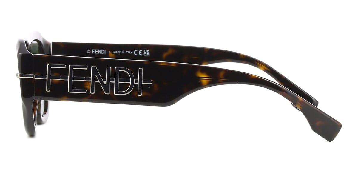 Fendi Unisex Sunglasses — DA/TOR with Green Lenses