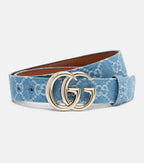 GG Marmont Canvas Denim Belt