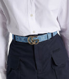 GG Marmont Canvas Denim Belt
