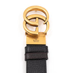 GG Marmont Black Leather Belt