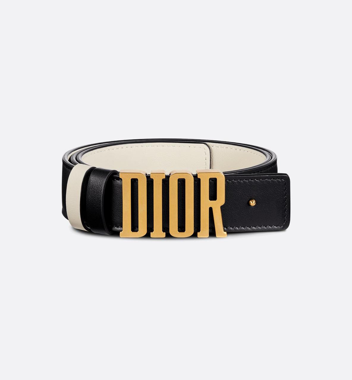 Dio* D-Fence Reversible Belt — Black & Latte, 30 mm