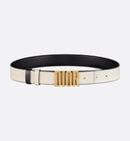 Dio* D-Fence Reversible Belt — Black & Latte, 30 mm