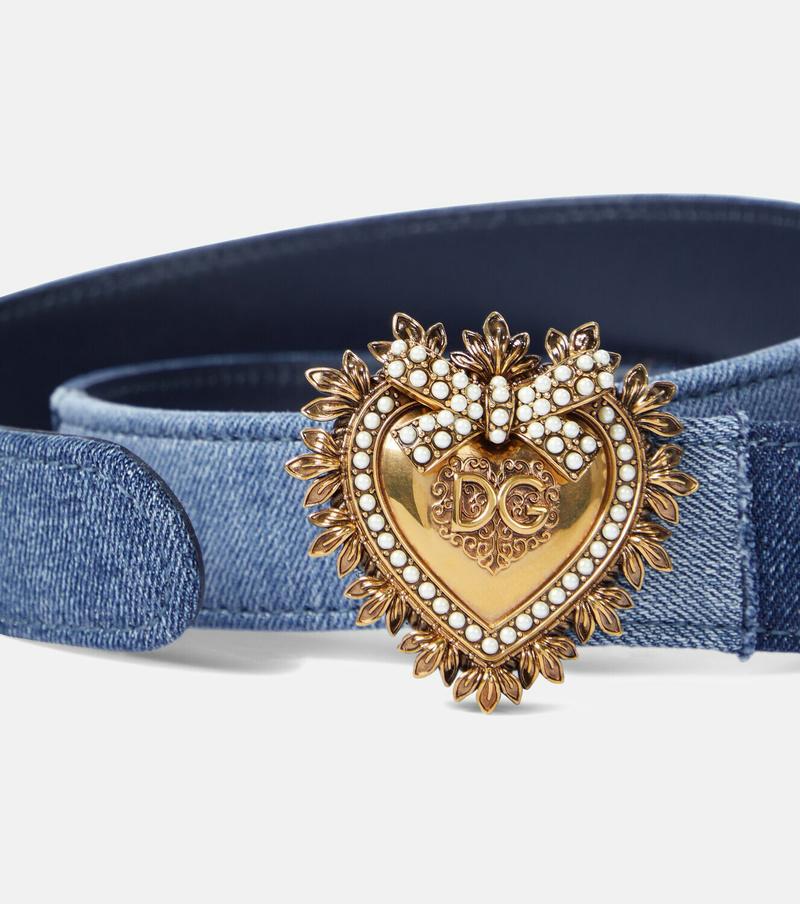 Dolc* & Gabba*a Devotion Denim Belt