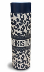 Christian D*or Mitzah Leopard Print Smart Travel Tumbler – Insulated Stainless Steel Bottle with Temperature Display Lid