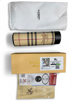 Bur*erry-Style Checkered Smart Tumbler – Luxury Insulated Stainless Steel Bottle with Temperature Display Lid