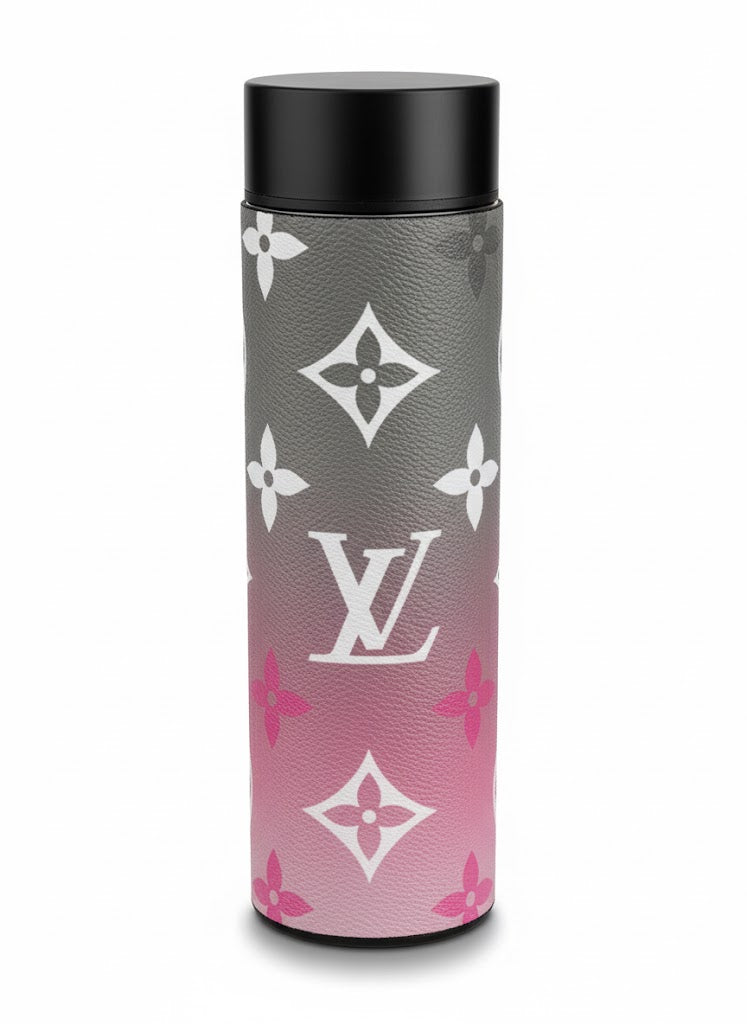 Louis V*itton Pink & Gray Gradient Monogram Smart Tumbler