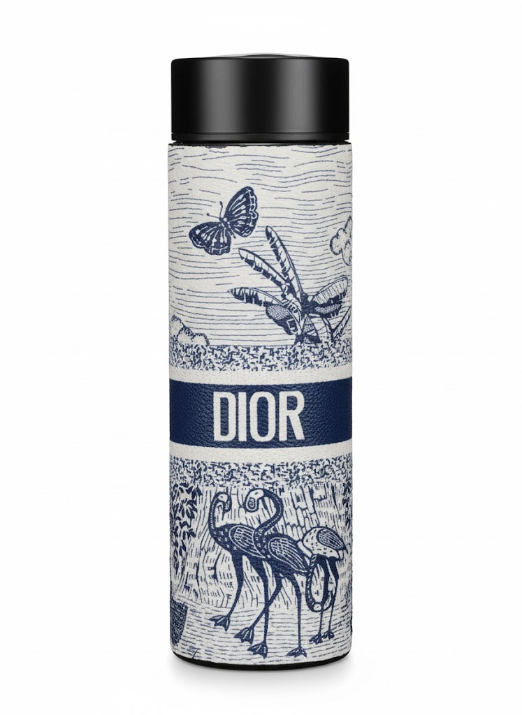 D*or “Plan de Paris” Smart Insulated Water Bottle – Luxury Stainless Steel Bottle with Temperature Display Lid