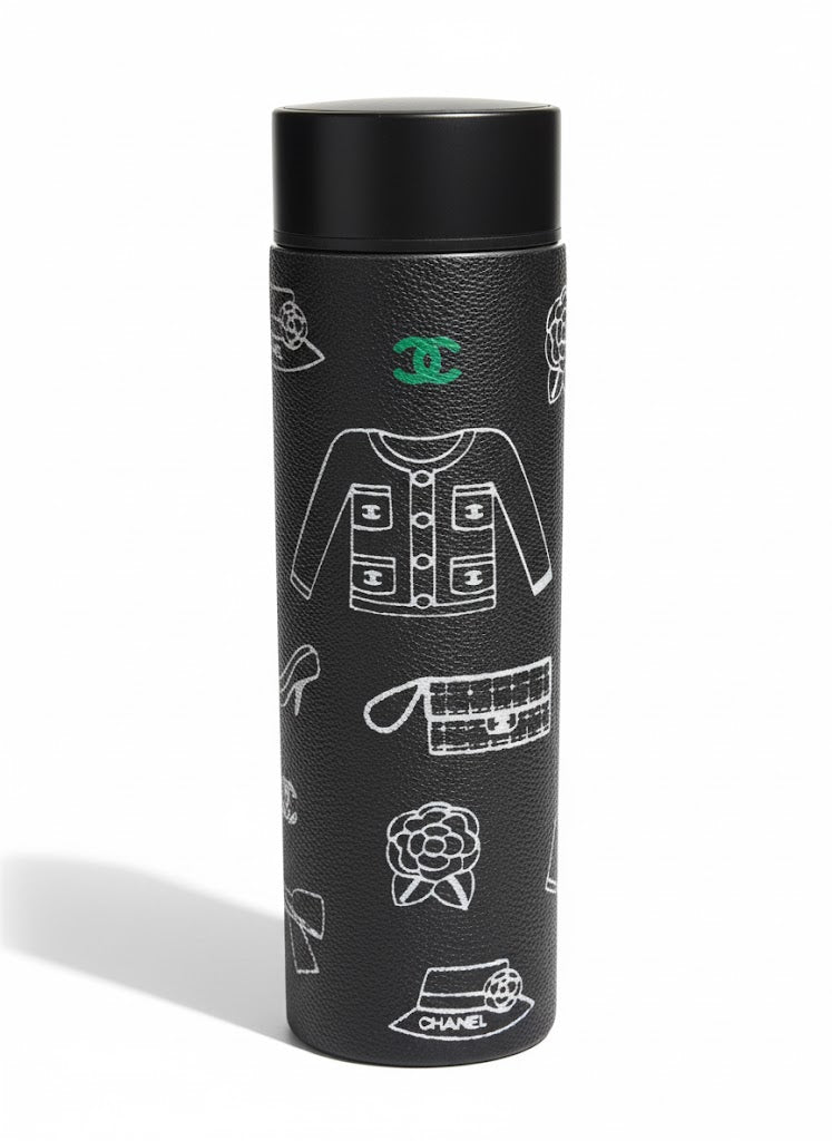 Sa*nt Laur*nt Metal Smart Travel Tumbler – Luxury Insulated Stainless Steel Bottle with Temperature Display Lid