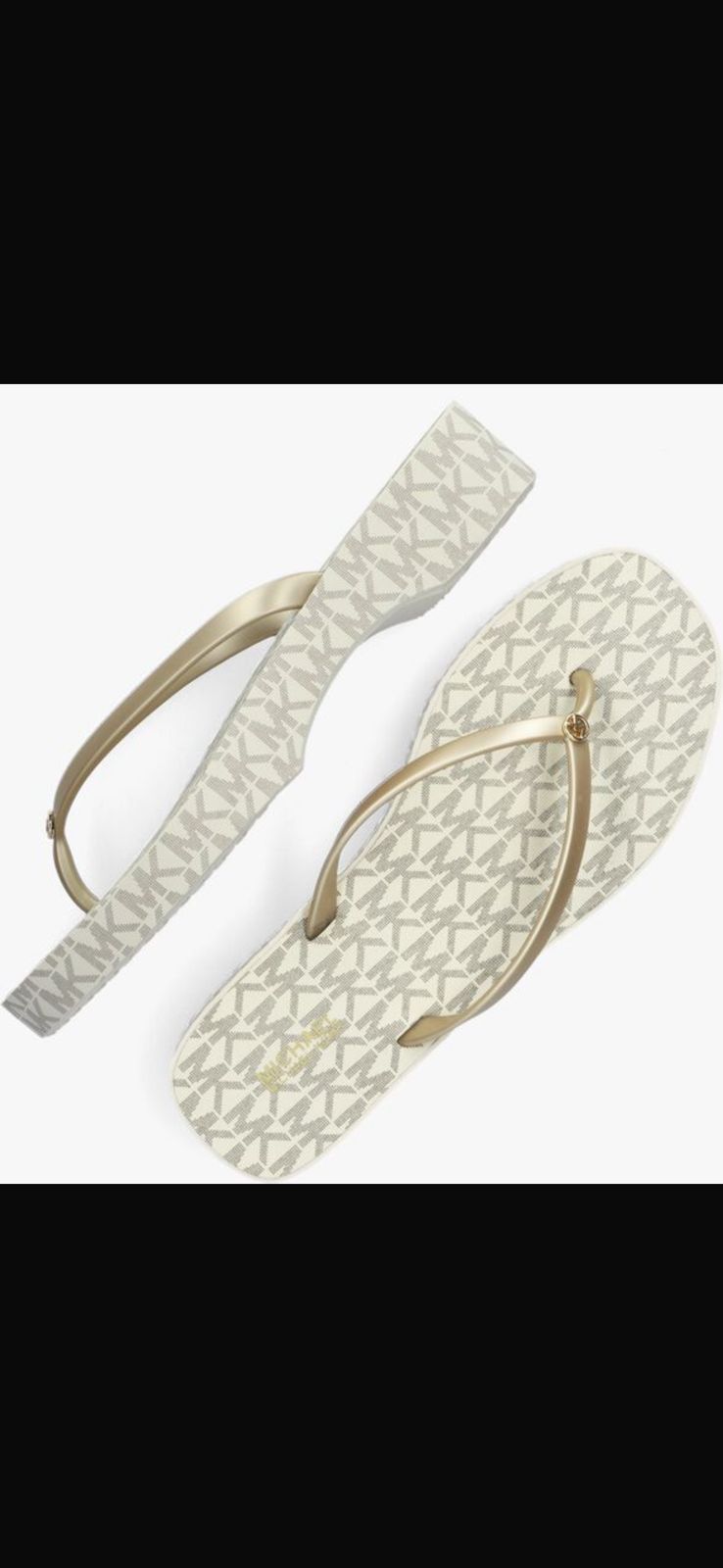 Mich*el K*rs Lilo Monogram Flip-Flops